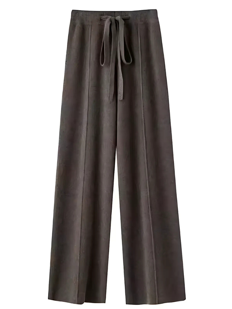 ModeGeist | Die Strickhose mit Weitem Bein für Stilvolle Gemütlichkeit