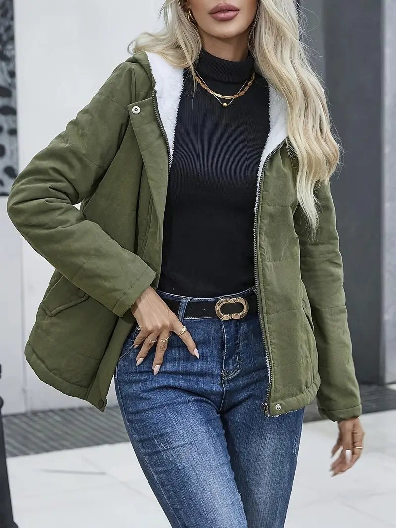 Tavi: Angenehme Kapuzenjacke aus Fleece