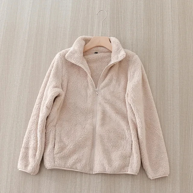 ModeGeist | Weiche Sherpa Zip Up Hohe Kragenjacke, Fleeceweste