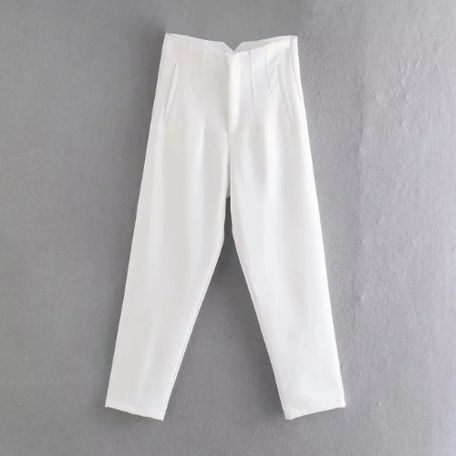Damenhose Zelda: elegante, hochgeschnittene Hose