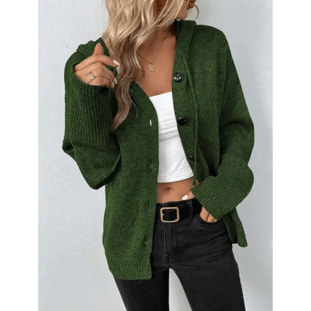 ModeGeist | Strick-Cardigan mit Knöpfen für Damen