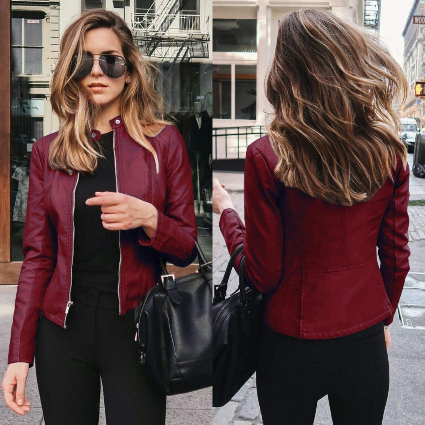 ModeGeist | Elegant Schwarz, Weiches Leder, Raffinierte Verarbeitung Perfekt für Abende Aus