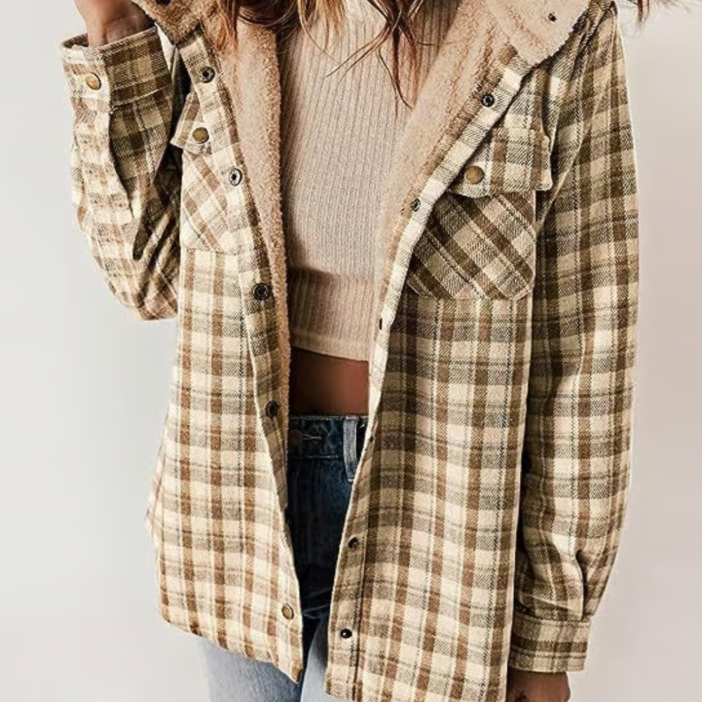 ModeGeist | Karierten Kapuzenjacke – Lässiger Herbst - Look