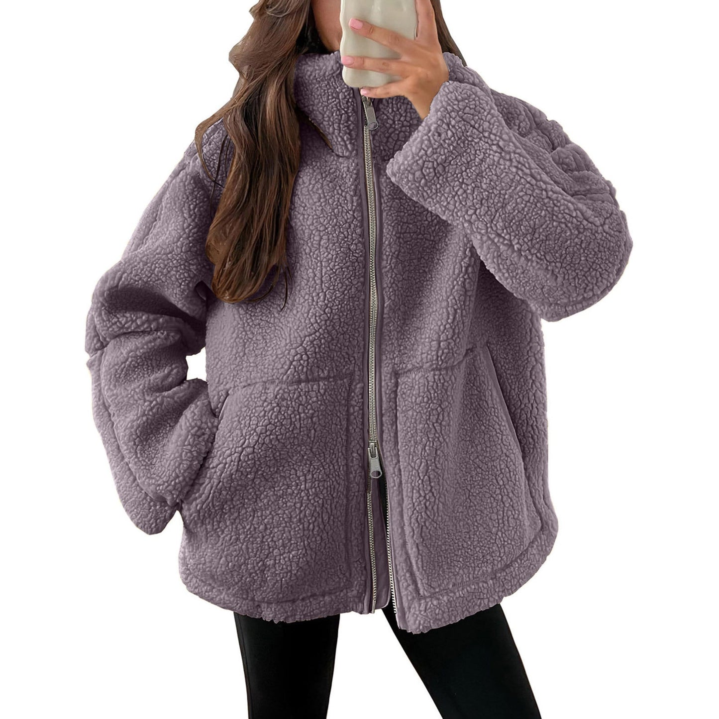 ModeGeist | Gemütliche Teddyjacke aus Wolle für Frauen