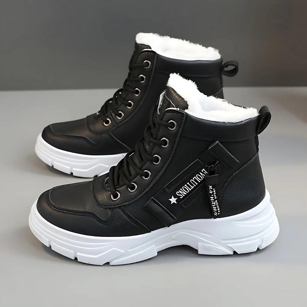 MODEGEIST Damen Casual Ankle-Boots Stützende Sohle Braun