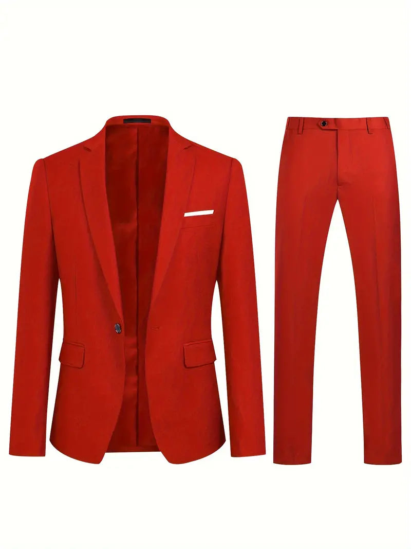 Klassischer, stilvoller Herrenanzug (Blazer und Hose) in zwei Teilen
