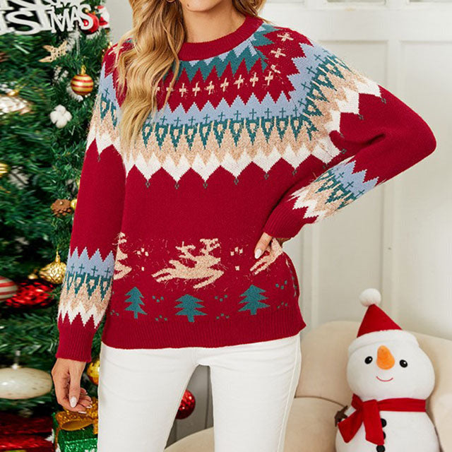 ModeGeist | Lässiger Strickpullover mit Rundem Halsausschnitt