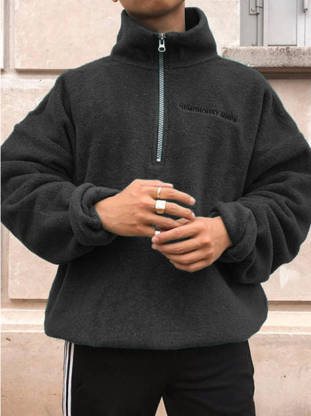 Fudus-Markenpullover mit Reißverschluss