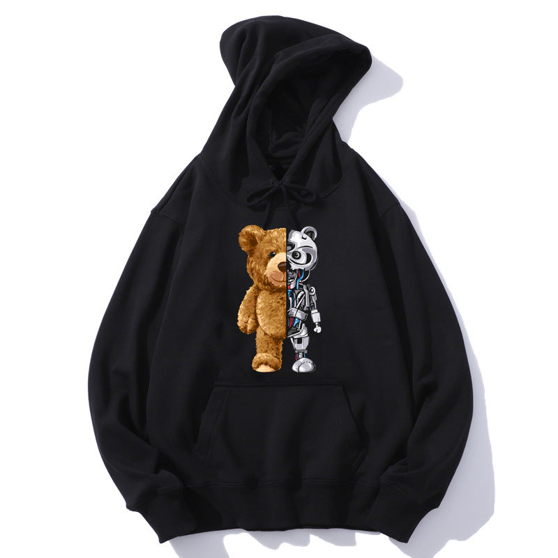 Fudus Teddy-Plüsch Kapuzenpullover