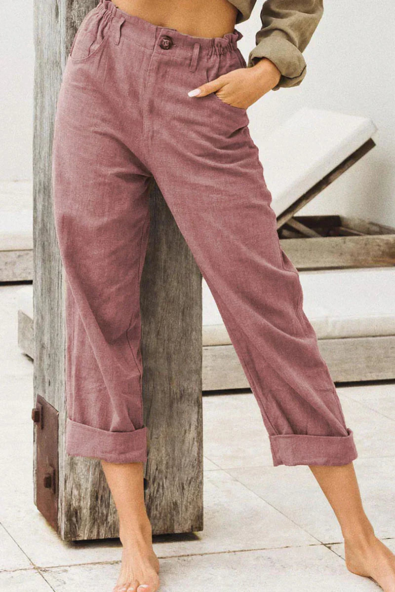 Stilvolle Leinenhose im lässigen Look - Jaclyn