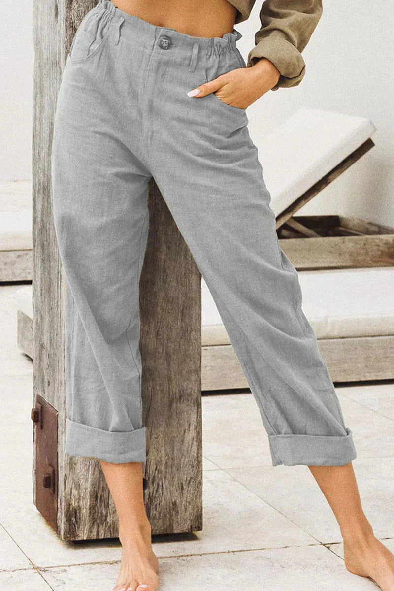 Stilvolle Leinenhose im lässigen Look - Jaclyn