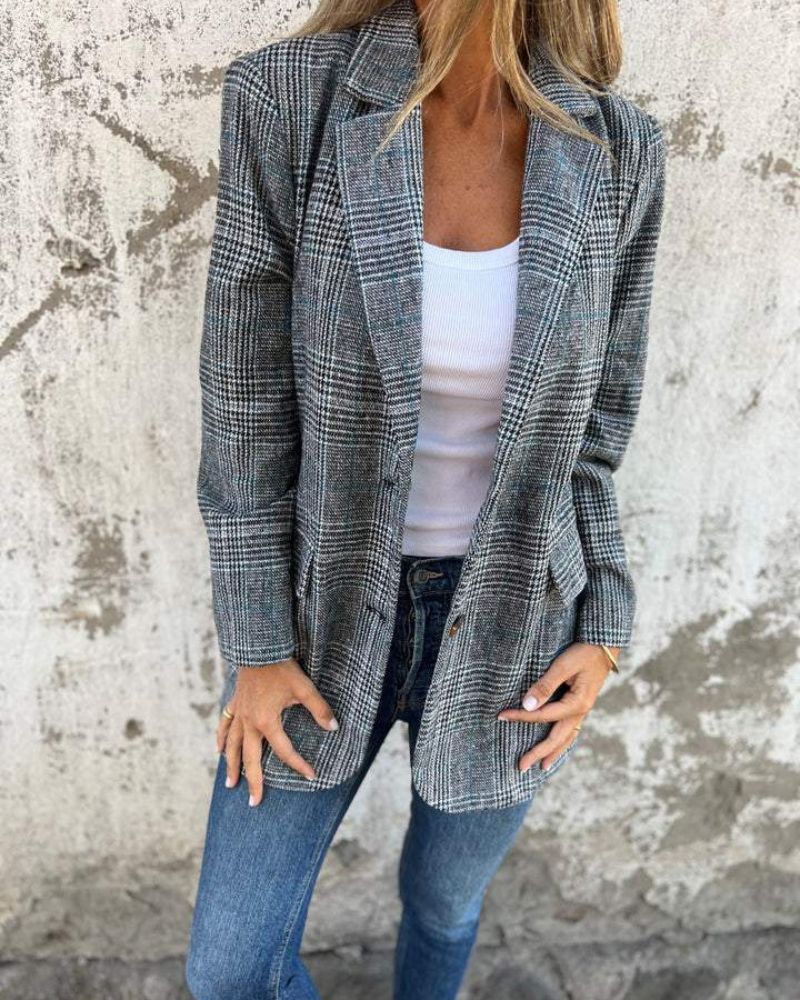 ModeGeist | Zeitlos Karierter Blazer