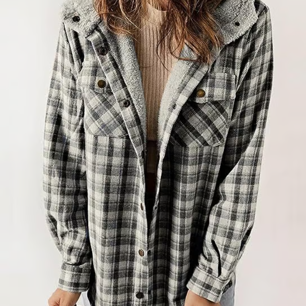 ModeGeist | Karierten Kapuzenjacke – Lässiger Herbst - Look