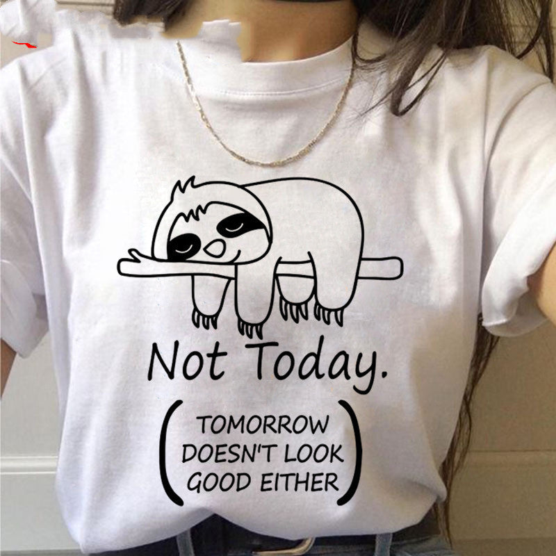Damen T-Shirt mit Kawaii-Druck von Fudus