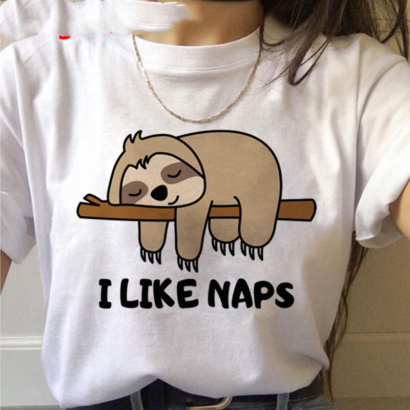 Damen T-Shirt mit Kawaii-Druck von Fudus