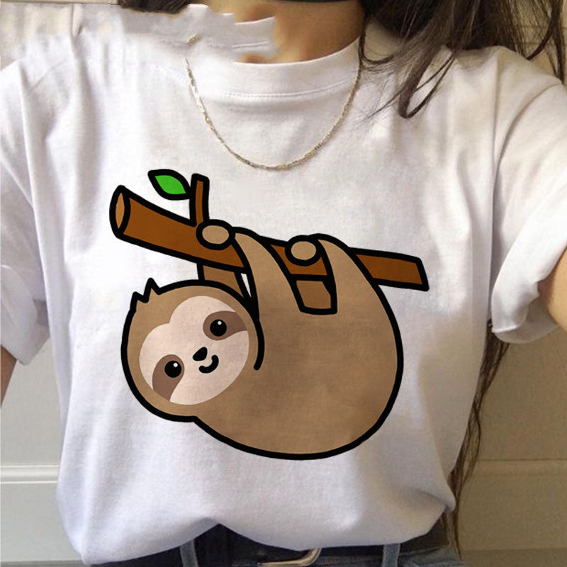 Damen T-Shirt mit Kawaii-Druck von Fudus