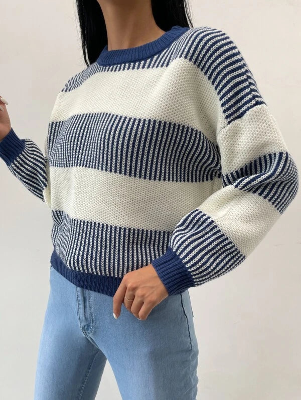 ModeGeist | Radiance Gestreifter Freizeitpullover