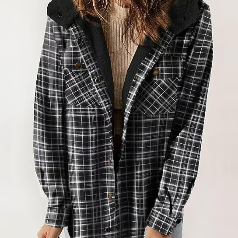 ModeGeist | Karierten Kapuzenjacke – Lässiger Herbst - Look
