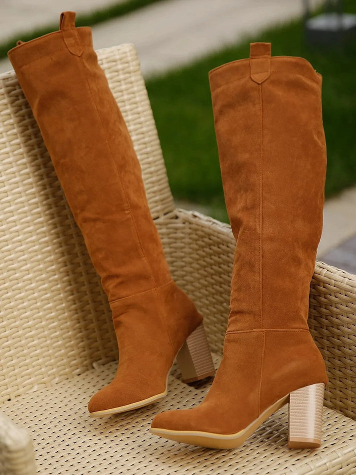 ModeGeist | Knielangen Damenschuhe Modische Winterstiefel Kaufen