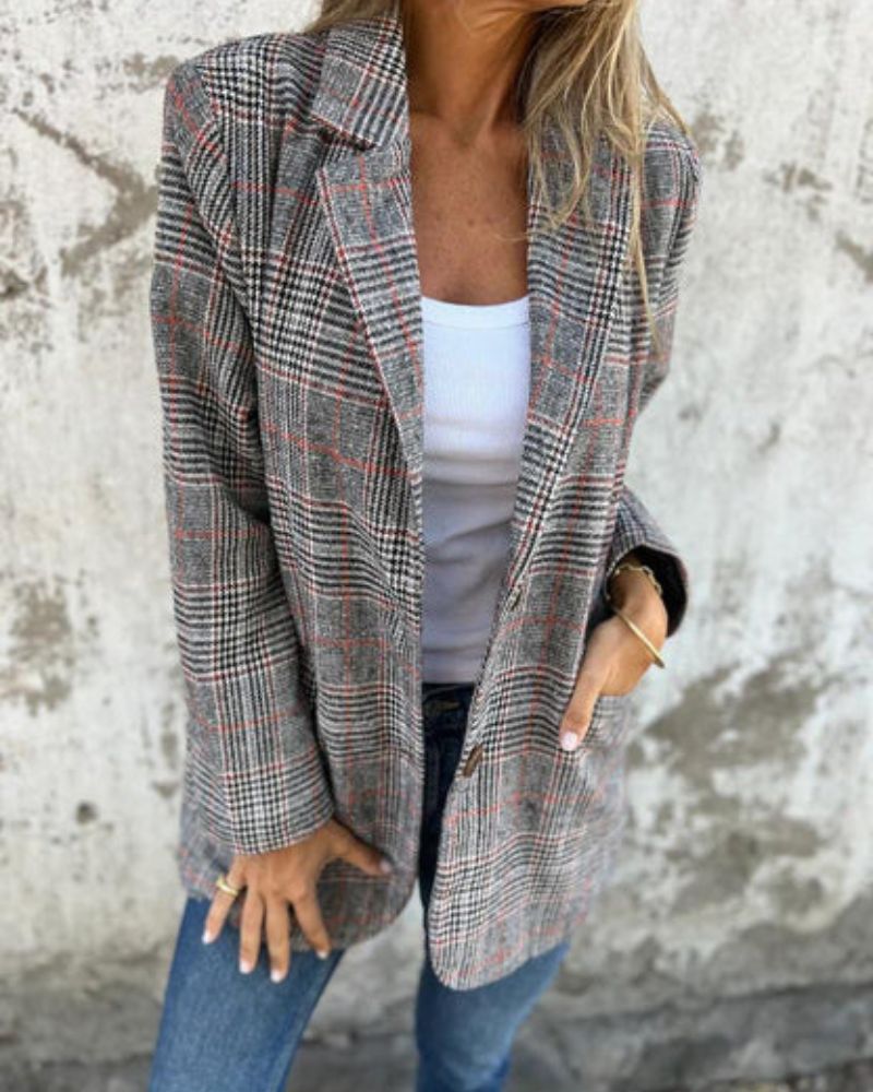 ModeGeist | Zeitlos Karierter Blazer