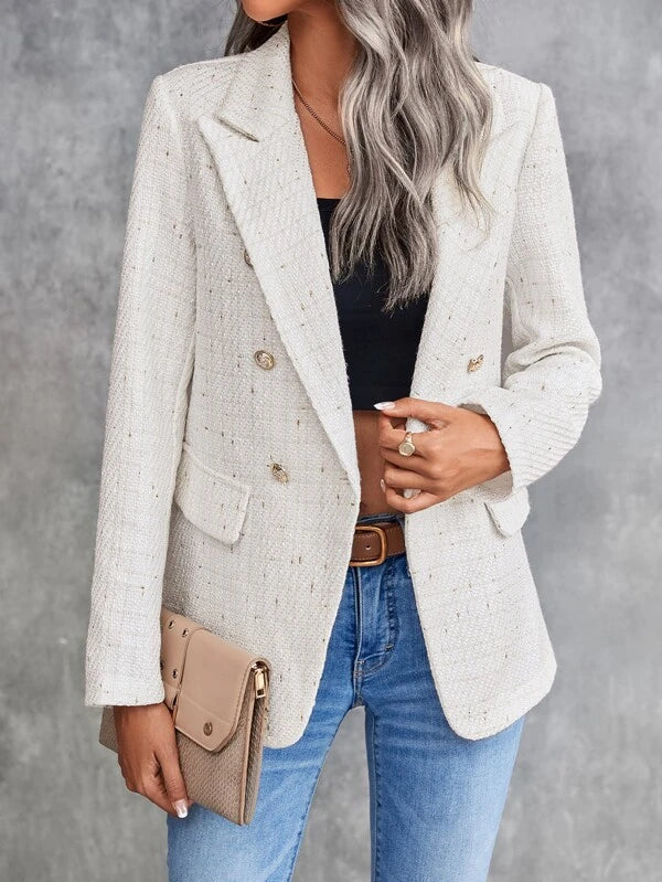 ModeGeist | Stilvoller Damenblazer mit Doppelknöpfen