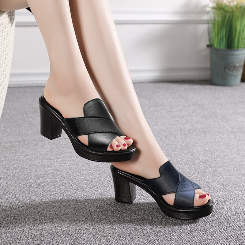 Dorothy Damen Sandalen mit Chunky Platform und hohem Absatz