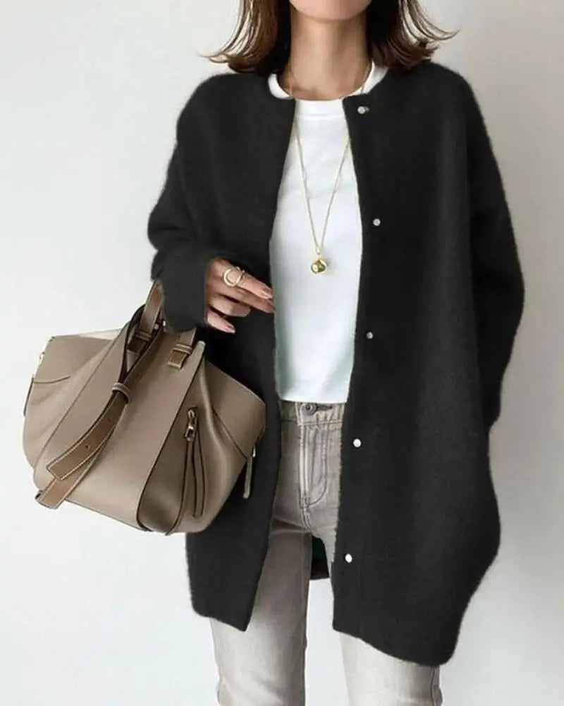 ModeGeist | Damen Cardigan Aus Wolle und Mohair Chic und Bequem