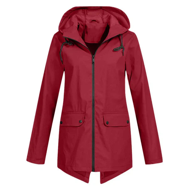 ModeGeist | Trendy Damen Regenjacke mit Kapuze