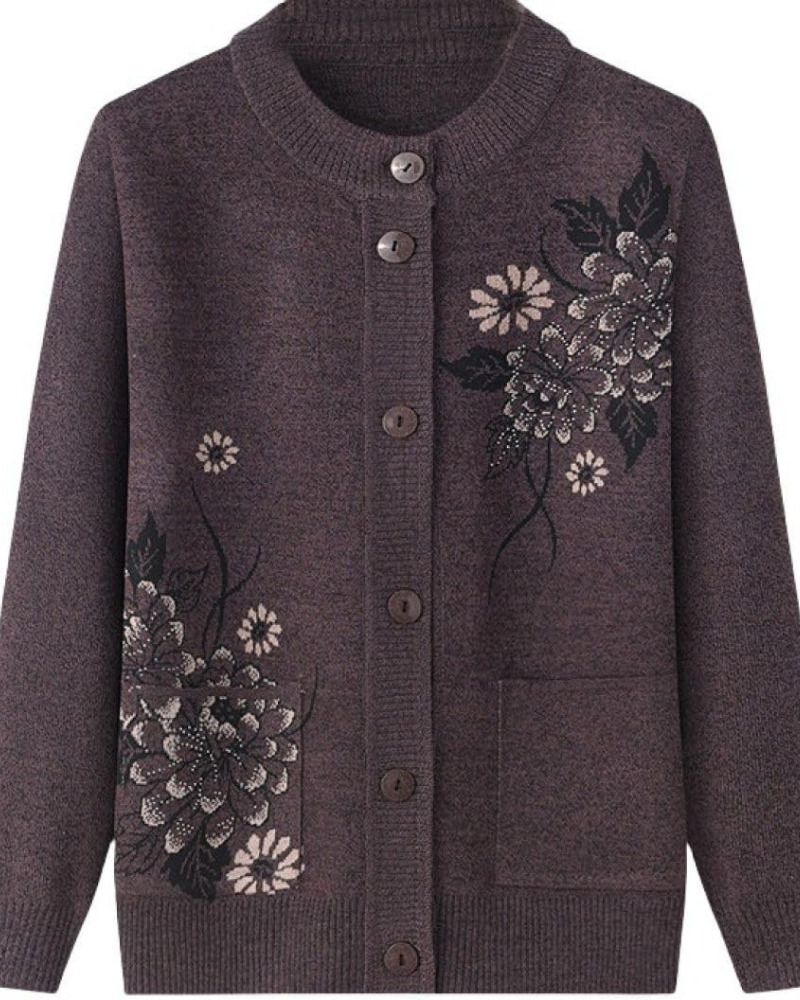 ModeGeist | Floral Charm Strickjacke