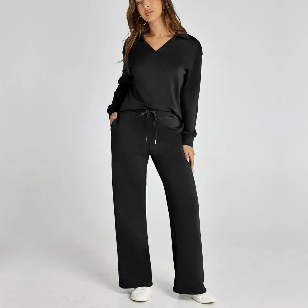 ModeGeist | Damen Loungewear Satz mit Weiten Hosen