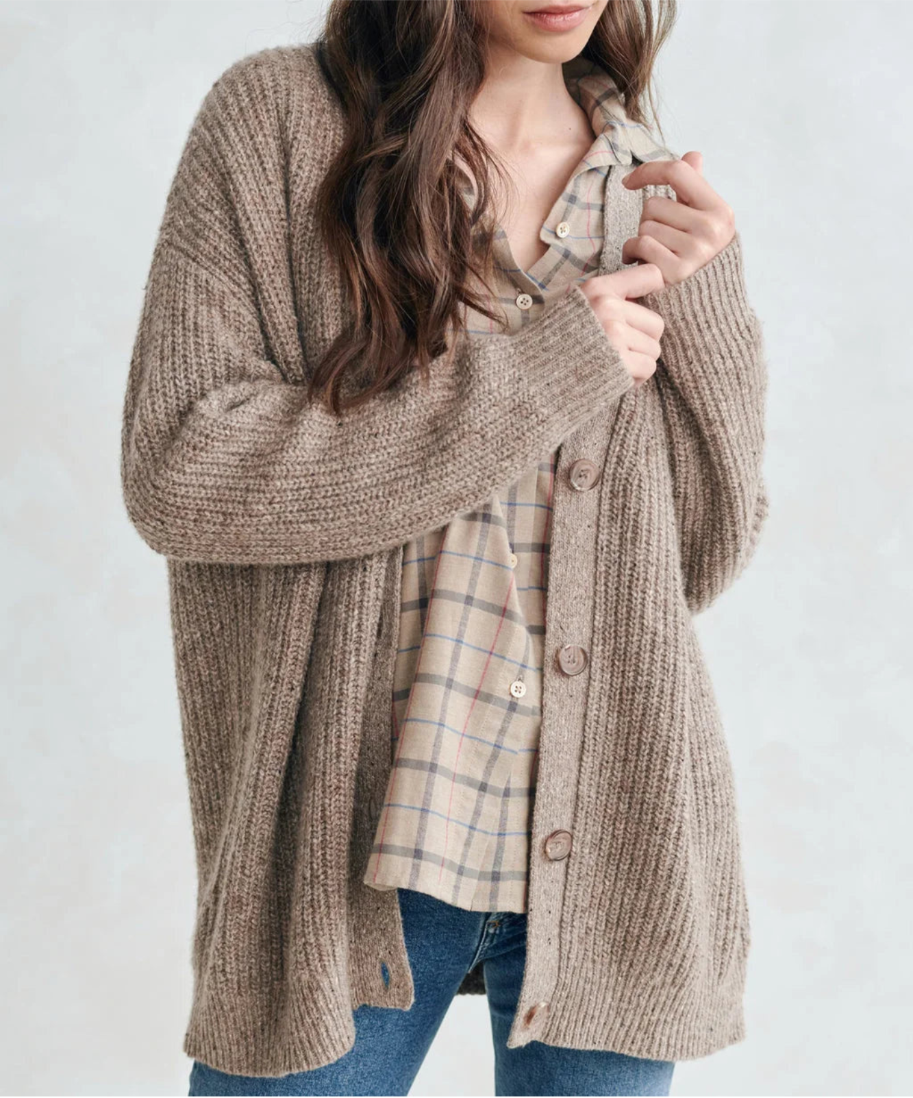 ModeGeist | V-Ausschnitt-Cardigan für Frauen
