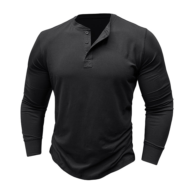 TILMAN – Tailliertes T-Shirt mit langen Ärmeln