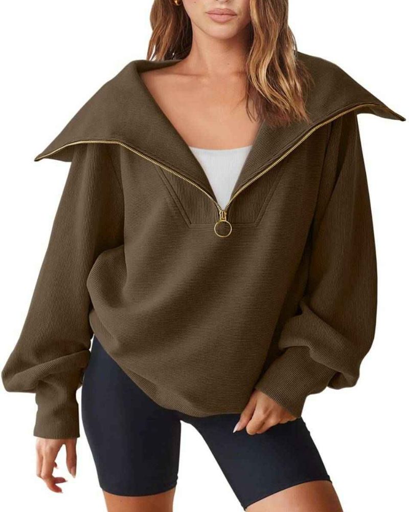 ModeGeist | Halbreißverschluss Vielseitiger Pullover