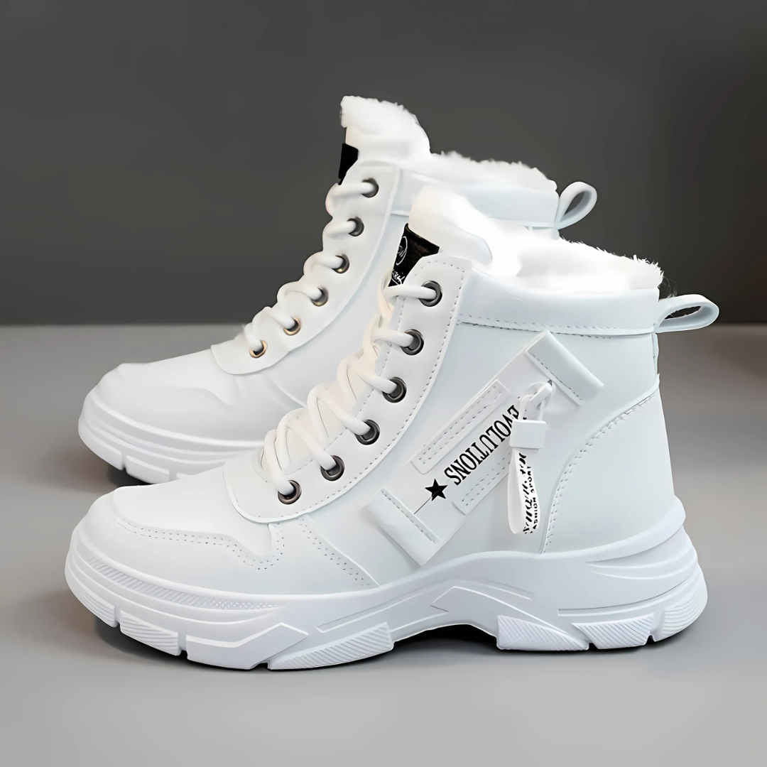 MODEGEIST Damen Casual Ankle-Boots Stützende Sohle Braun