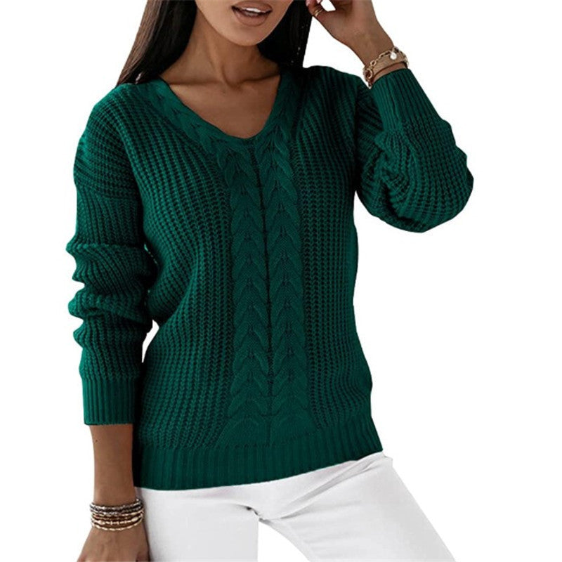 ModeGeist | Strickpullover mit V-ausschnitt Weiche Acryl Klassisch und Komfortabel