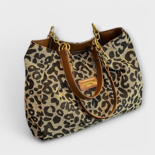 MODEGEIST Damen Schultertasche Schwarz Elegant