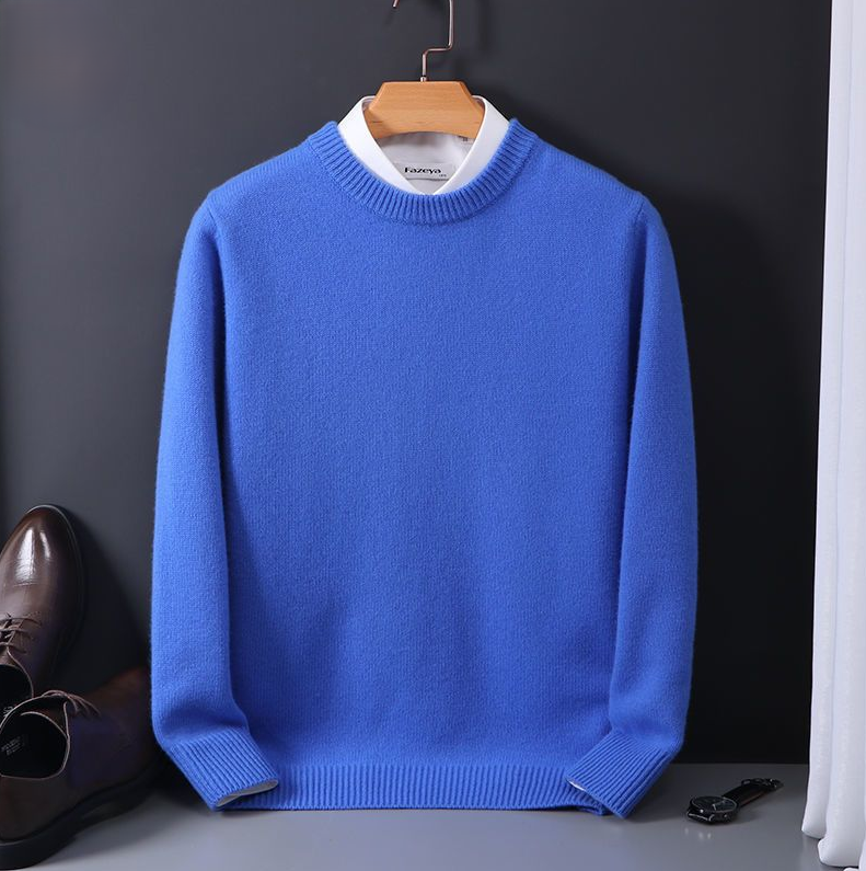 ModeGeist | Strickpullover Wollmischung Klassisch, Warm