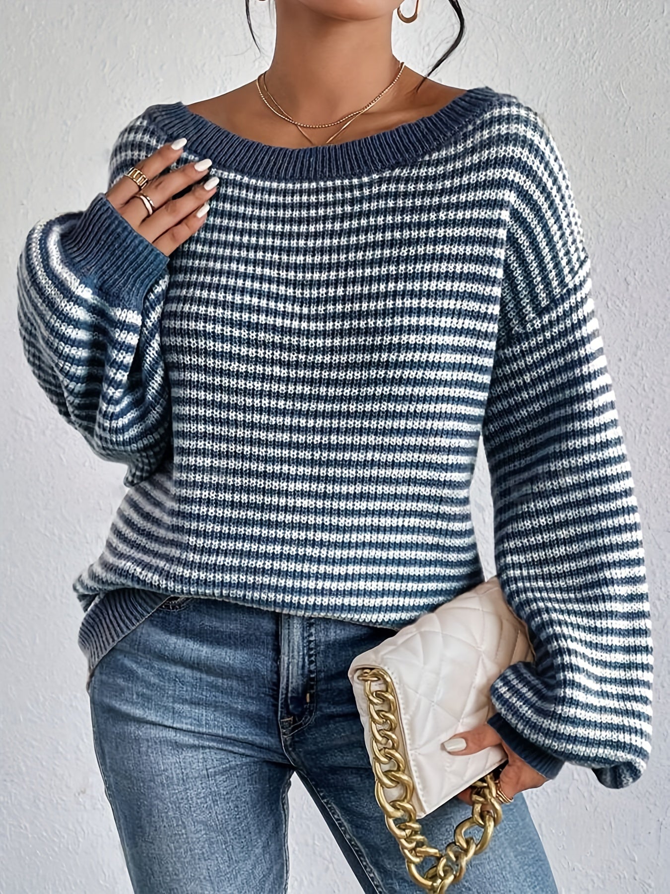 ModeGeist | Gestreifter Pullover Lässig und Stilvoll Weicher Komfort