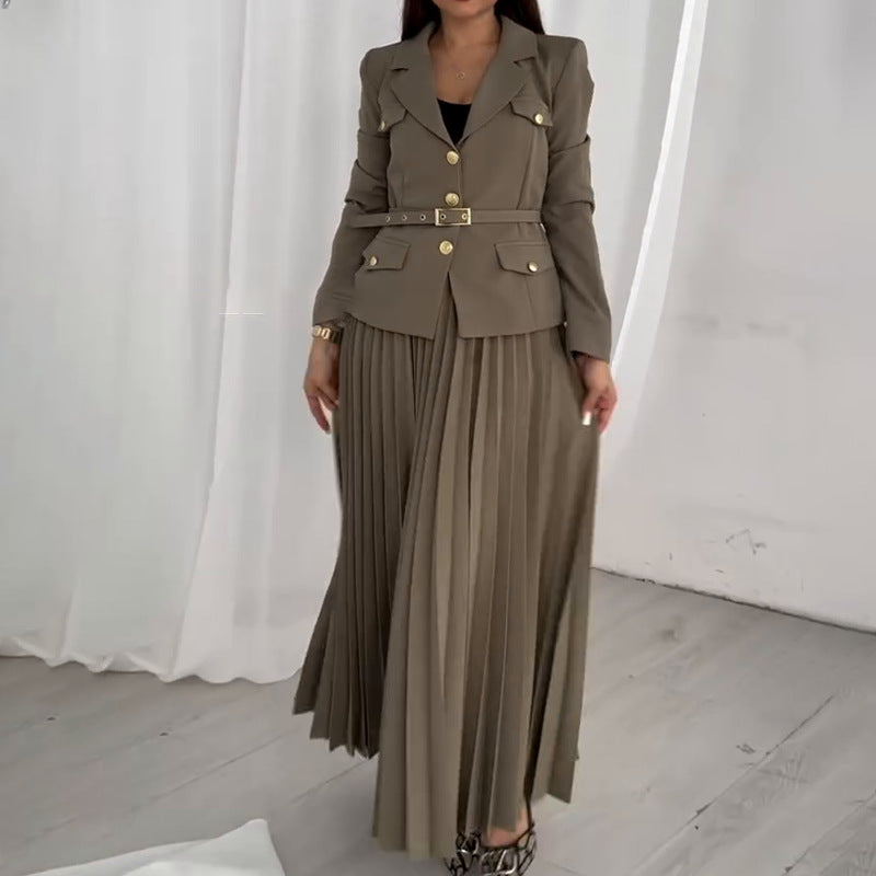 Lauren Women's Reversible Blazer & Pleated Skirt