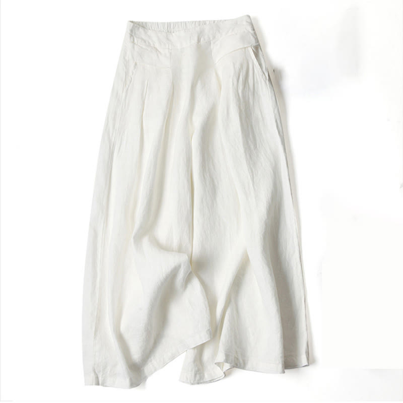 MODEGEIST Damen Wide-Leg Hose High-Waist Entspannter Schnitt Vielseitig