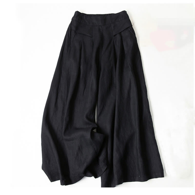 MODEGEIST Damen Wide-Leg Hose High-Waist Entspannter Schnitt Vielseitig