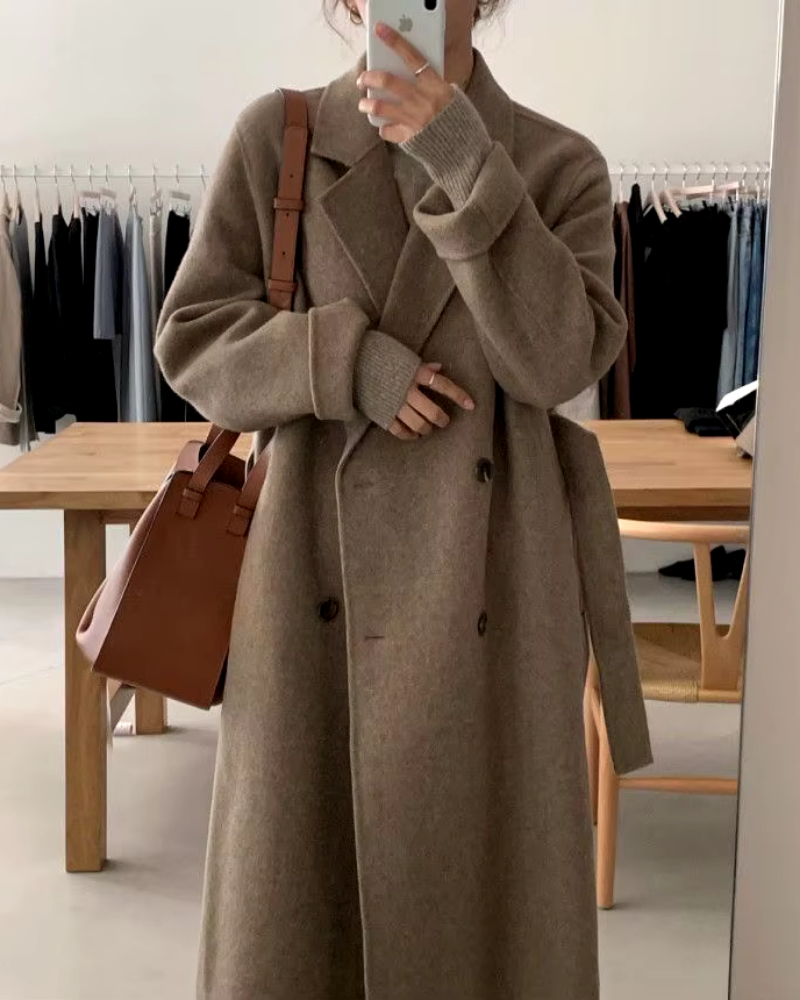 ModeGeist | Lässiger Doppelt Breiter Mantel