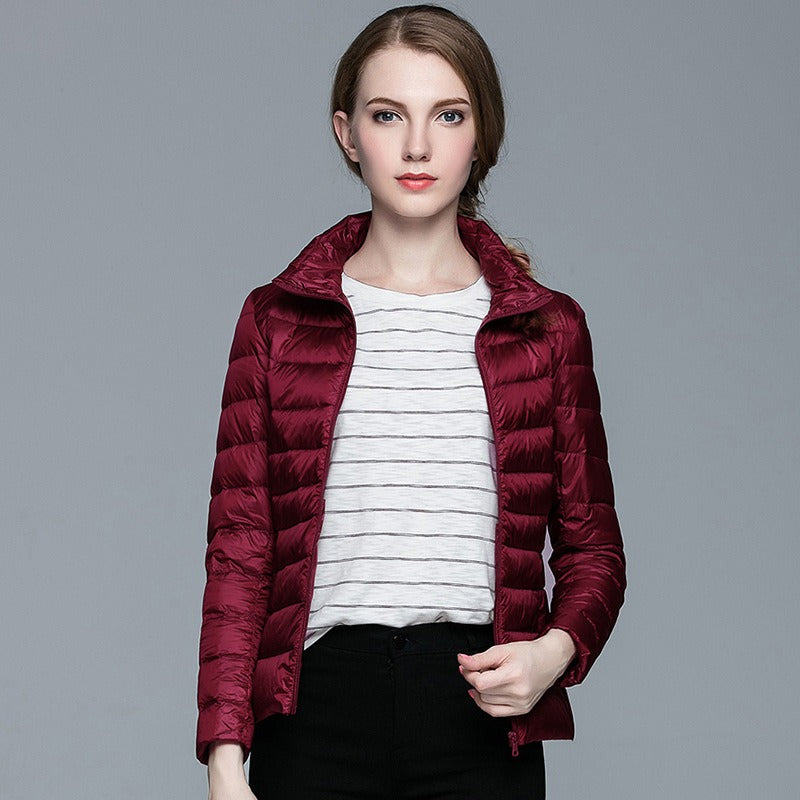 Leichte, warme Daunenjacke Hazel mit Reißverschluss