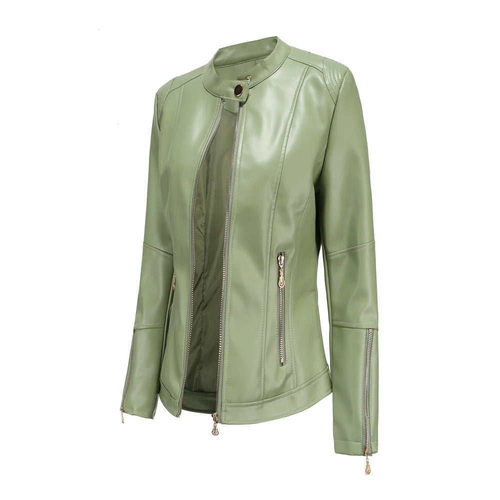 Damen modische Faux jacke mit minimalistischen Akzenten ModeGeist