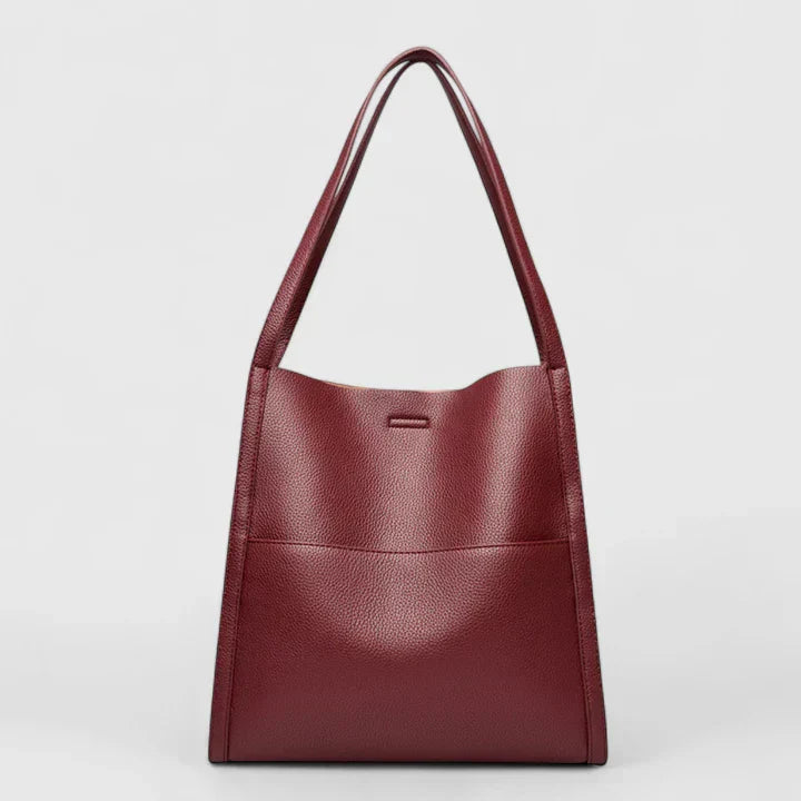 MODEGEIST Damen Strukturierte Handtasche Reißverschluss Innentaschen Schwarz
