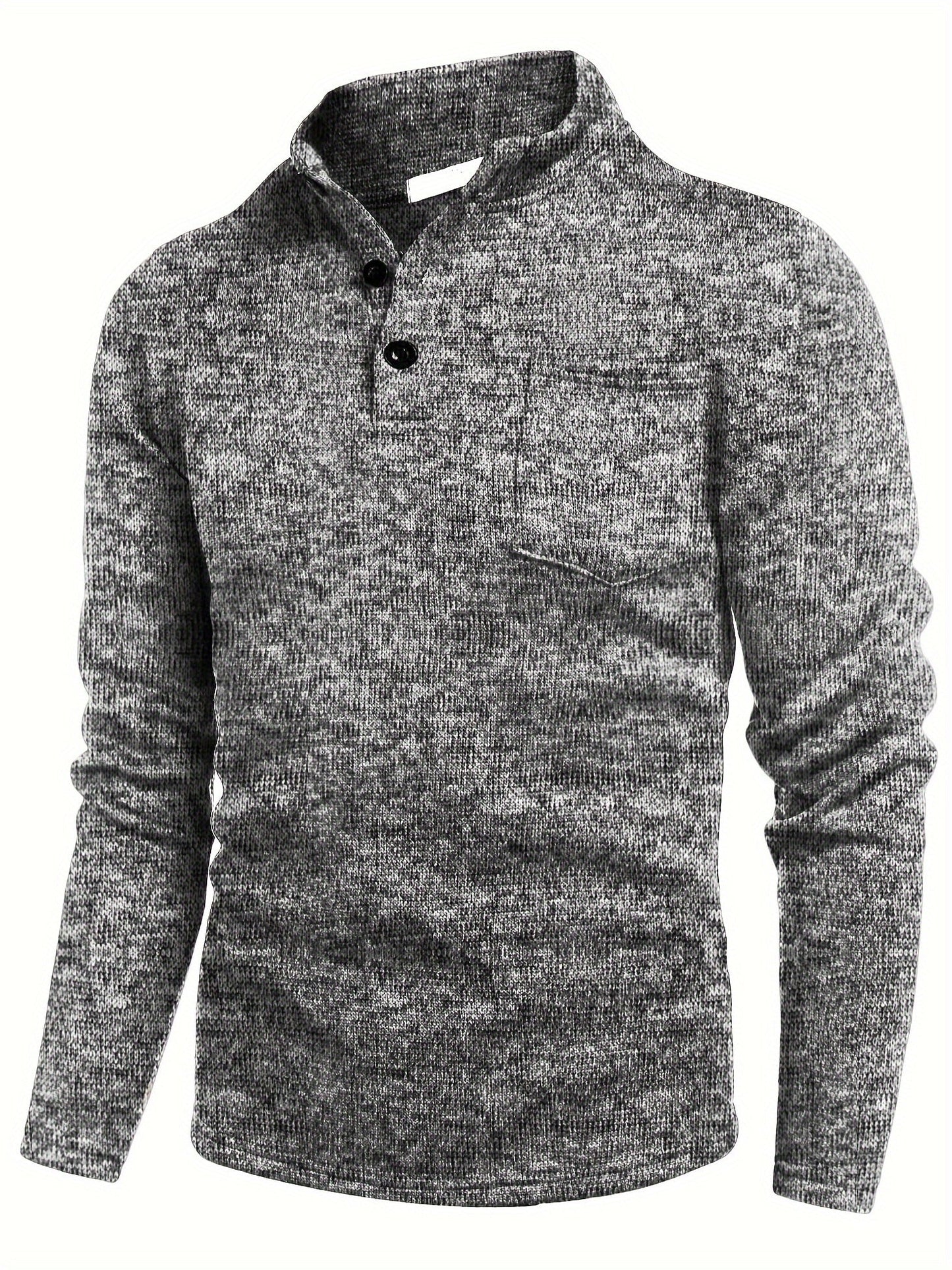 ModeGeist | Lässiger Pullover mit Knopfdetails Baumwollmischung Komfort und Stil