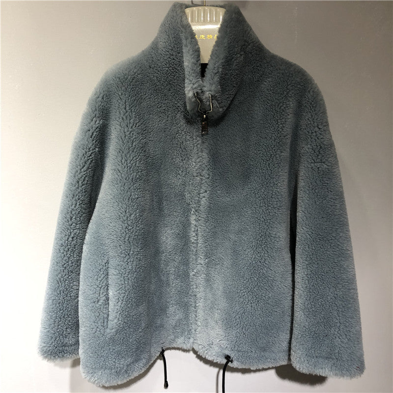 Damen gemütliche und kuschelige Fleecejacke mit hohem Kragen ModeGeist