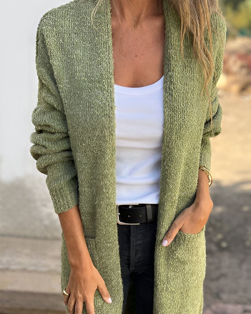 ModeGeist | Lässiger Strick-Cardigan mit Taschen