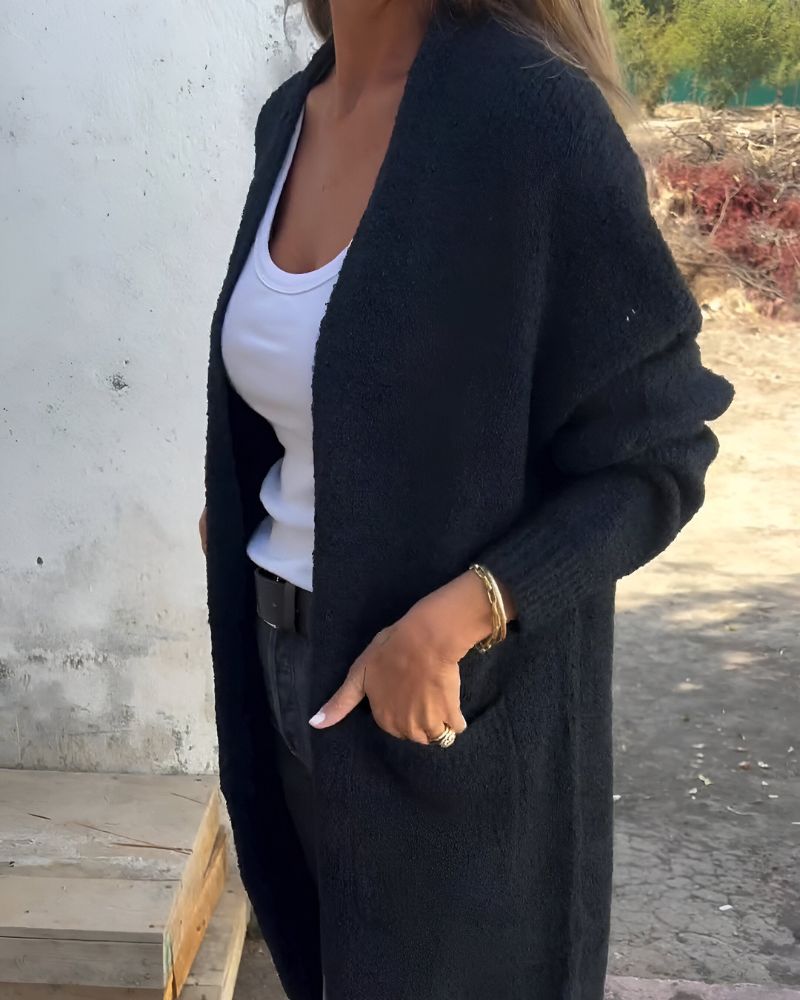 ModeGeist | Lässiger Strick-Cardigan mit Taschen