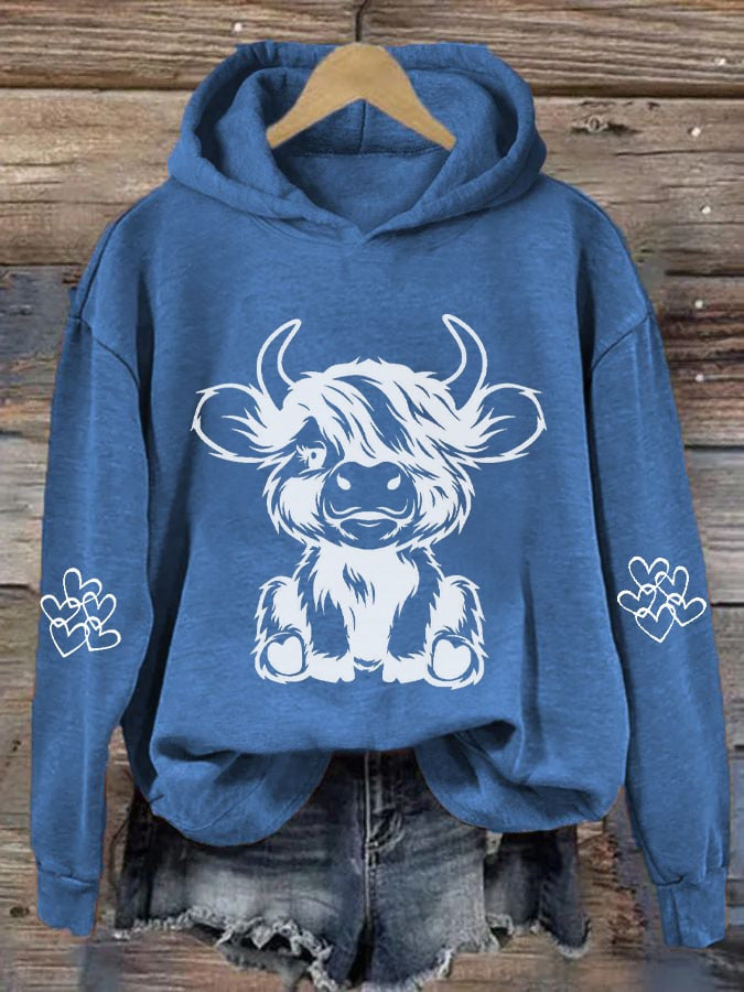Fudus Kapuzenpullover mit Tiermuster